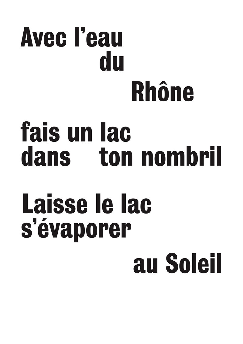 Fais un lac dans ton nombril